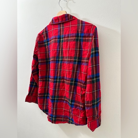 Classic Plaid Button-Down Pajama Shirt - Picture 5 of 6